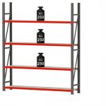 Noliktavas plaukts Mega-M FORTIS 250kg kravnesība