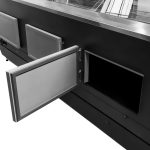 Aukstumvitrīna Mega-M ROSA E375K, melna, ar iekšējo agregātu - Image 2