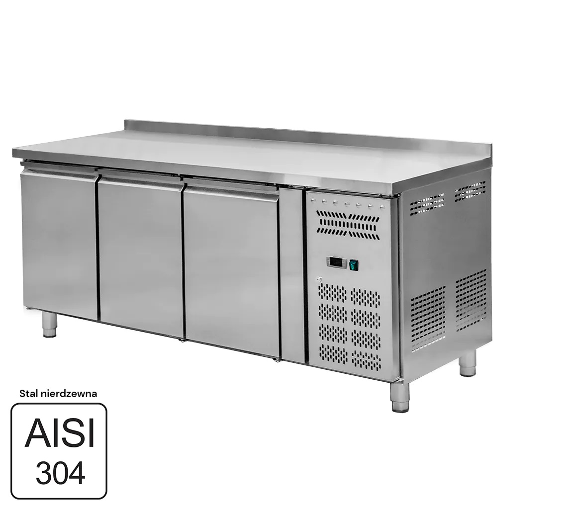 WGUCH0001 Nerūsējošā tērauda galds ar ledusskapi Mega-M STCH/VCH/178/70/R290/R/N - Image 1