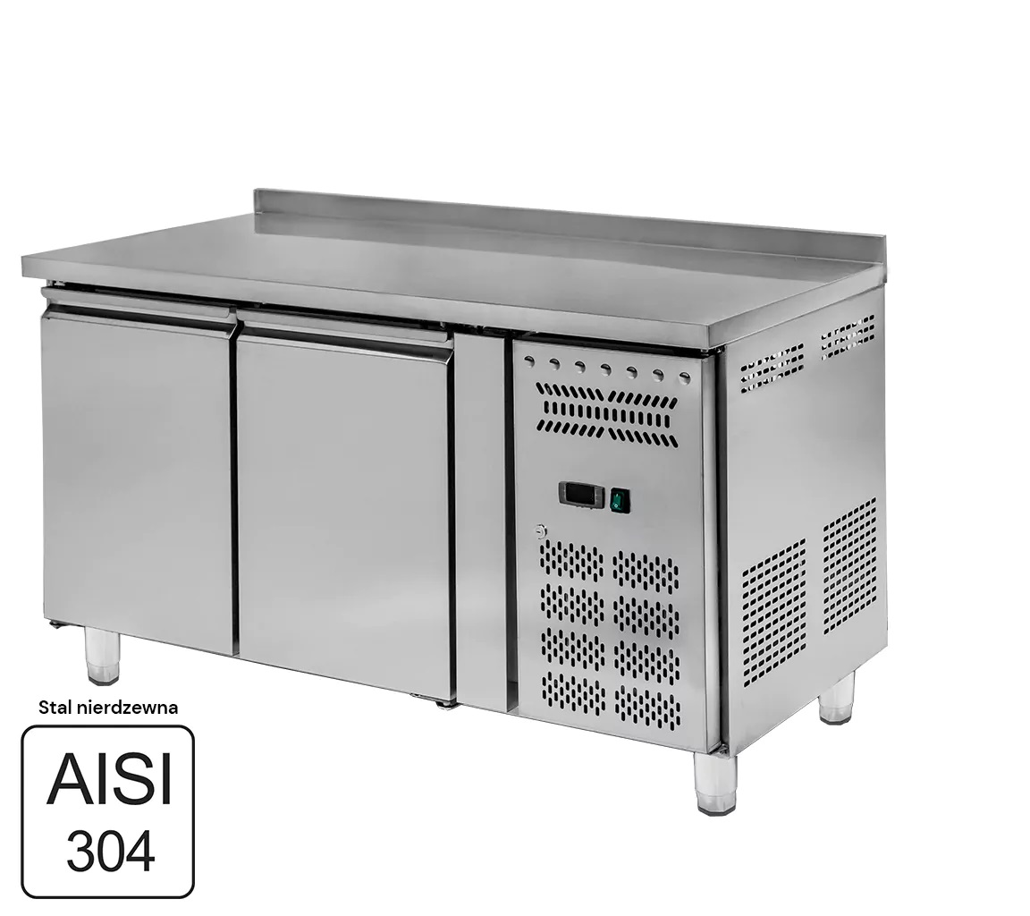 WGUCH0004 1 Nerūsējošā tērauda galds ar saldētavu Mega-M STMR/VCH/136/70/R290/R/N - Image 1