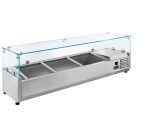 Salātu vitrīna Mega-M NS/VCH/140/33/R290/N