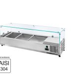 Salātu vitrīna Mega-M NS/VCH/120/33/R290/N