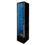 Aukstuma vitrīna Mega-M DIEGO S40 Exclusive black S-39 cm G-47 cm H-188 cm N