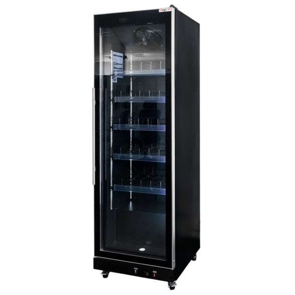 Aukstuma vitrīna Mega-M DIEGO R62 Prestige black P-62 cm D-63 cm A-198 cm N