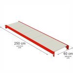Plaukts noliktavas plauktam Mega-M FORTIS L-250 cm G-60 cm N