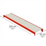 Plaukts noliktavas plauktam Mega-M FORTIS L-250 cm G-50 cm N