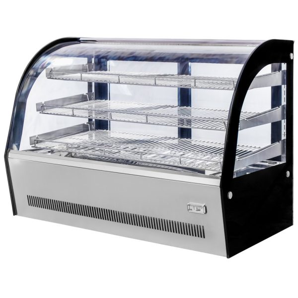 Galda sildāmā vitrīna Mega-M CLARA MINI S90H s-90cm G-53 cm H-69 cm inox N