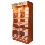Maizes plaukts Mega-M T H-200cm L-100cm G-50cm pleksistikls LED apgaismojums savvaļas bumbiere N