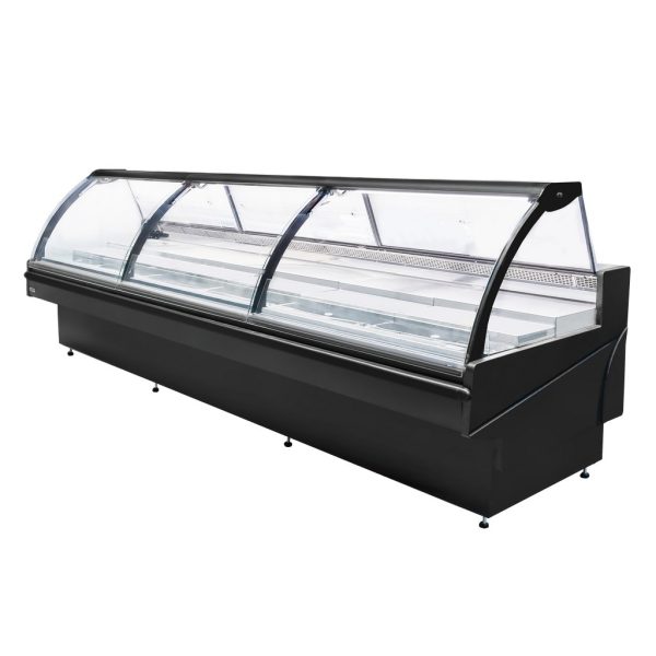 Aukstuma vitrīna ROSA E375K black Remote N