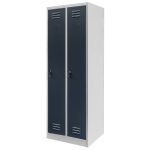BHP drēbju skapis Mega-M J-60 2 durvju pelēks/ grafīta priekšpuse S-60 cm G-50 cm H-180 cm skrūvējams N