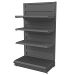 Sienas veikala plaukts Mega-M Basic H-165 cm L-103 cm G-50/3x40 cm (GC-58 cm) antracīts bāzes modulis N