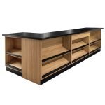Veikala tirdzniecības lete Mega-M H-87 cm L-360 cm G-60 cm Amerikas ozols R20119 N