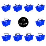 Iepirkumu grozs H-22 cm L-30 cm G-43 cm Tilp.22L zils (10 gab. komplekts) N