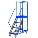 Pārvietojamas noliktavas kāpnes Mega-M STANDARD H-100 cm 4 pakāpieni N