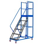 Pārvietojamās noliktavas kāpnes Mega-M STANDARD H-150 cm 6 pakāpieni N