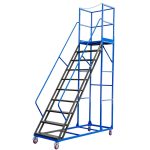 Pārvietojamas noliktavas kāpnes Mega-M STANDARD H-250 cm 10 pakāpieni N