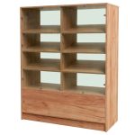 Kūku vitrīna Mega-M H-152 cm L- 120 cm G- 50 cm db kraft N