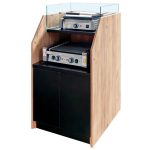 Hot-dogu skapis Mega-M H-143 cm L-70 cm G-80 cm kraft ozols N