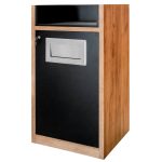 Atkritumu tvertne ar paplāšu statīvu Mega-M H-120 cm L-62 cm G-58 cm db kraft N