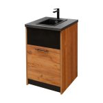 Skapītis ar izlietni un jaucējkrānu Mega-M H-90 cm L-54 cm G-60 cm db kraft N