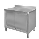 Nerūsējošā tērauda sienas galds ar skapi Mega-M S-100 cm G-70 cm H-85 cm N