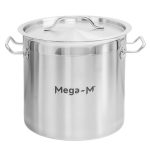 Augstais gastronomijas katls ar vāku Mega-M PRO 12l r. 25 cm x h 25 cm N