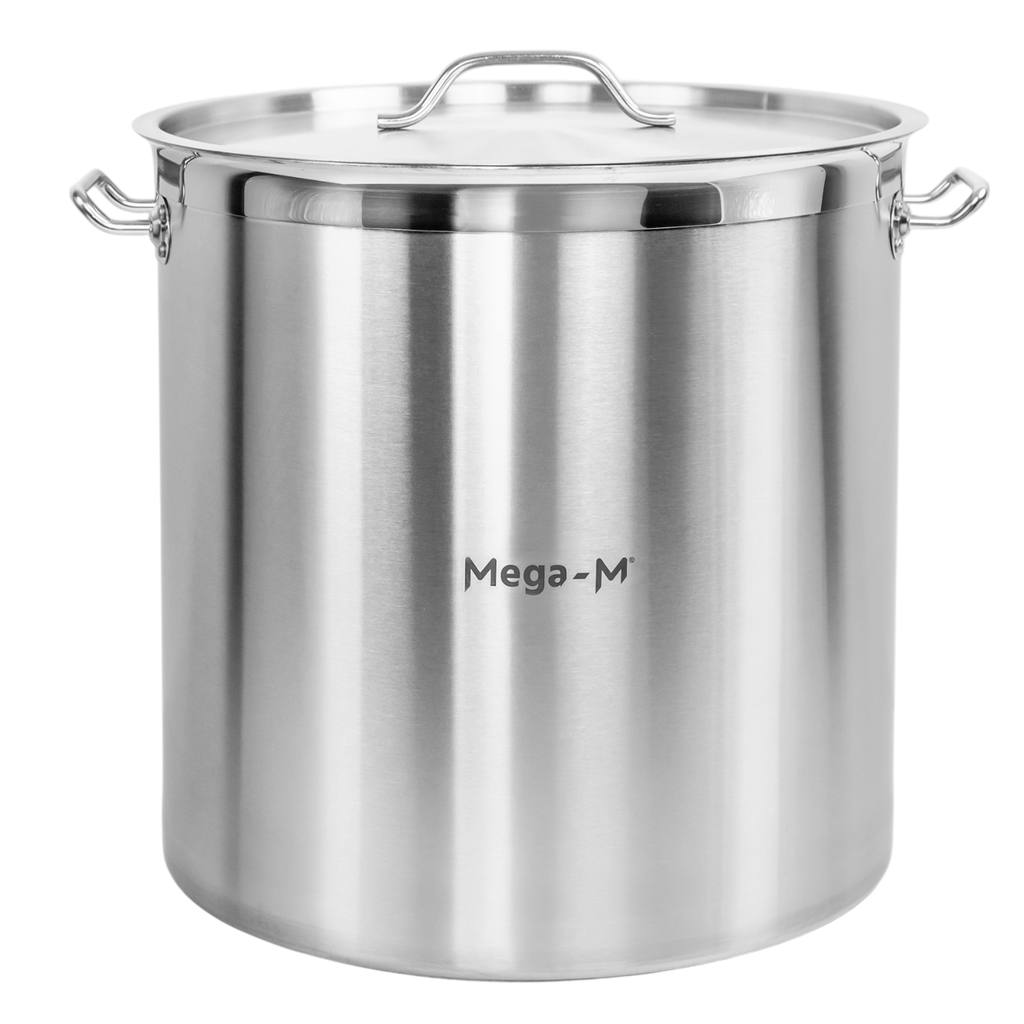 1111202569134a0dad011.jpeg Augsts gastronomijas katls ar vāku Mega-M PRO 71l r. 45 cm x h 45 cm N - Image 1