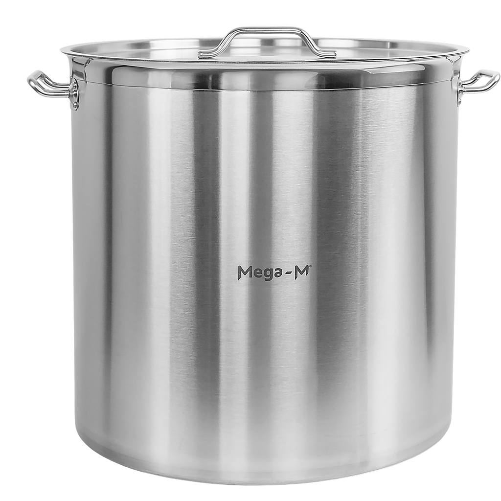1111202569134a1027c8f.jpeg Augsts gastronomijas katls ar vāku Mega-M PRO 130l r. 55 cm x h 55 cm N - Image 1