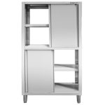Nerūsējošā tērauda dalīts skapis Mega-M S-100 cm G-60 cm H-180 cm N