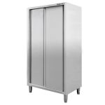 Nerūsējošā tērauda noliktavas skapis 2-durvju Mega-M S-80 cm G-50 cm H-180 cm N