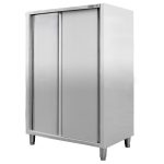 Nerūsējošā tērauda noliktavas skapis 2 durvju Mega-M S-120 cm G-60 cm H-180 cm N