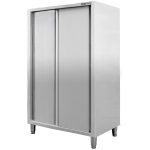 Nerūsējošā tērauda noliktavas skapis 2-durvju Mega-M P-120 cm Dz-60 cm A-200 cm N