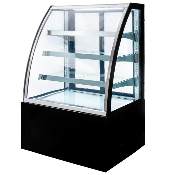 Konditorejas vitrīna Mega-M CLARA S90 S-90cm G-70 cm H-140 cm black N