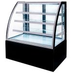Konditorejas vitrīna Mega-M CLARA S120 S-120 cm G-70 cm H-140 cm black N