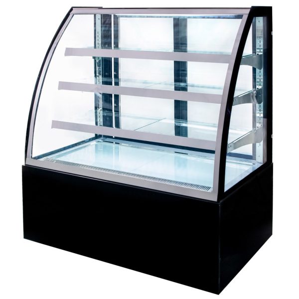 Konditorejas vitrīna Mega-M CLARA S120 S-120 cm G-70 cm H-140 cm black N