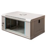 Rack skapis Mega-M 19" 6U 300x600x400 sienas pelēks N