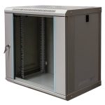 Rack skapis Mega-M 19" 12U 600x600x400 sienas pelēks N