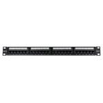 Patch panel Rack 19" Cat6 24p UTP melns N