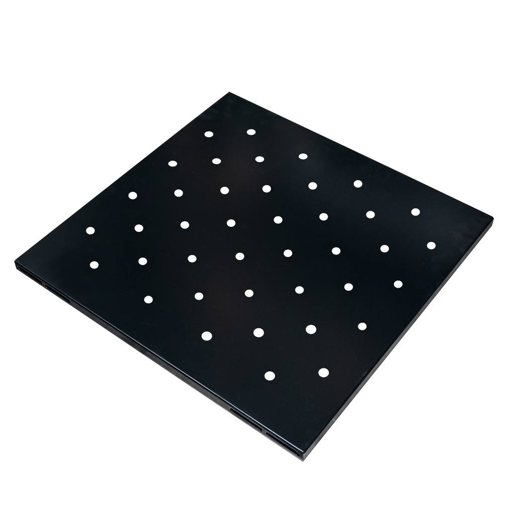 1111202569134ab014bb3.jpeg Rack plaukts Mega-M 19" 1U 1000mm melns N - Image 1