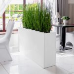 Puķu kaste Mega-M H-70 cm L-135 cm G-30 cm Balta Mirror Gloss N