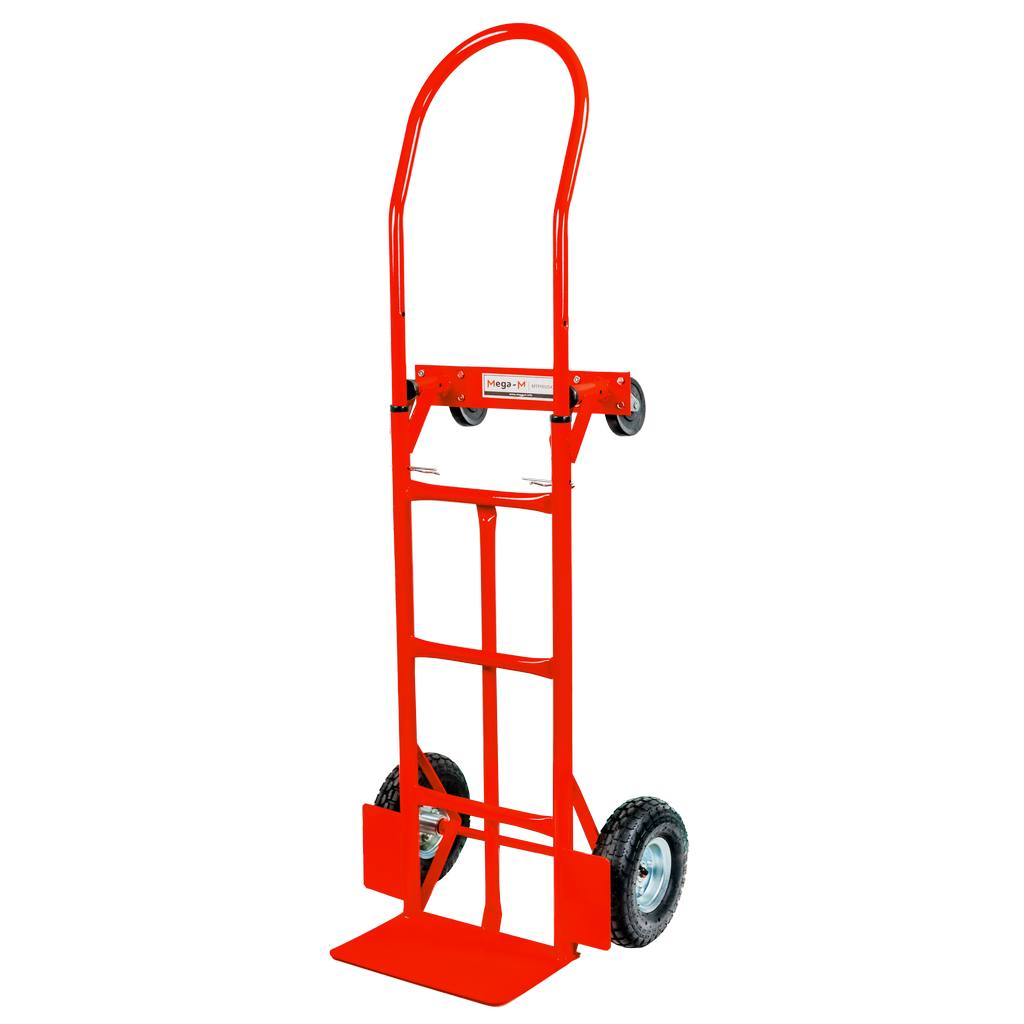 111120256913591f30343.jpeg Noliktavas maisu ratiņi Mega-M 2in1 transportēšanas sarkani 250kg kartons N - Image 1