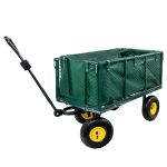 Saliekami dārza transporta ratiņi 102 cm x 52 cm x 105 cm 500kg N