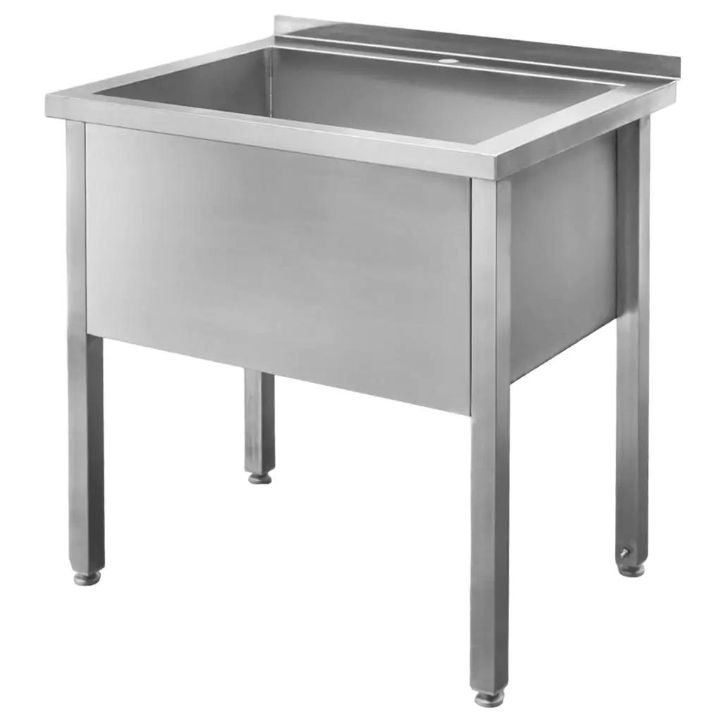 1111202569135a34cf601.jpeg Nerūsējošā tērauda baseins pie sienas metināts Mega-M S-80 cm G-70 cm H- 85 cm N - Image 1