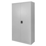 Metāla dokumentu skapis Mega-M J-100 pelēks S-100 cm G-40 cm H-185 cm skrūvējams N