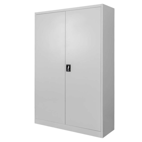Metāla dokumentu skapis Mega-M J-120 pelēks S-120 cm G-40 cm H-185 cm skrūvējams N