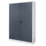 Metāla dokumentu skapis Mega-M J-120 pelēks/ grafīta priekšpuse S-120 cm G-40 cm H-185 cm skrūvējams N
