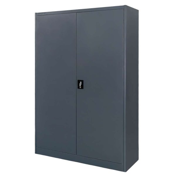 Metāla dokumentu skapis Mega-M J-120 grafīta S-120 cm G-40 cm H-185 cm skrūvējams N