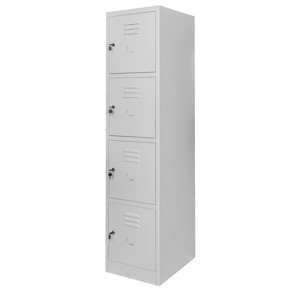 1111202569135ac371452.jpeg Darba drošības skapis Mega-M J-40/4 4 durvju pelēks S-40 cm G-50 cm H-180 cm saskrūvējams N - Image 1