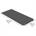 Pilns plaukts Mega-M Basic L-100 cm G-40 cm antracīts RAL7016 + 2 gab. kronšteins G-40 cm N