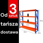 Noliktavas plaukts 4 plauktu Mega-M FORTIS LIGHT H-200 cm L-200 cm G-60 cm bāzes modulis (palešu piegāde) N